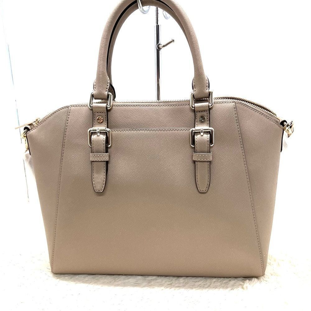 🔥🎁NWT! Michael Kors CIARA Satchel Handbag Large Truffle Msrp:$428.00 - Picture 3 of 7
